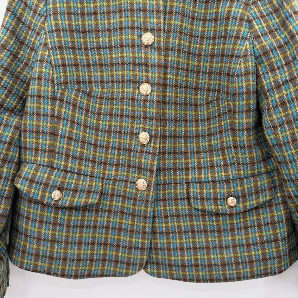 Talbots Women’s Plus Shetland Officer Apple Plaid Wool Blend Winter Size 16 - Picture 4 of 12